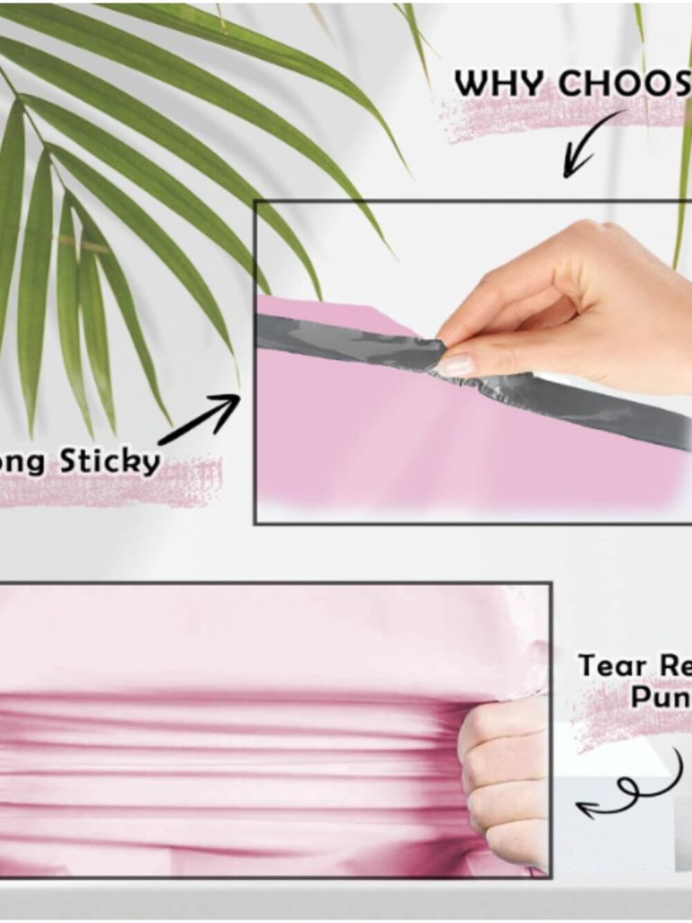 6x9 Pink Polymailers - Set of 25 - Picture 4 of 5